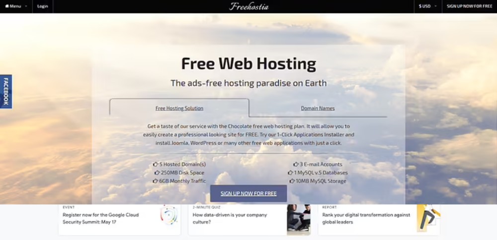 Freehostia hostingfree