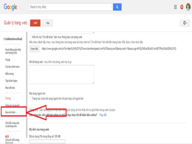 Đổi tên và trỏ tền miền về Google site đơn giản, hiệu quả