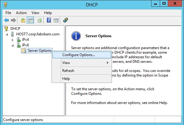 Cấu hình máy chủ DHCPv6 bước 3-1