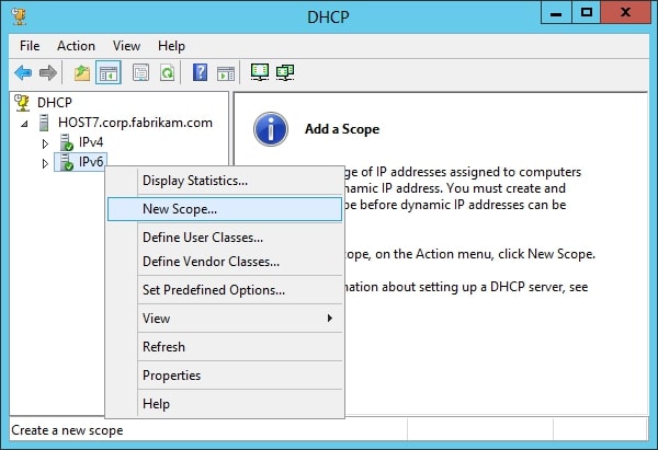Cấu hình máy chủ DHCPv6 bước 3-3