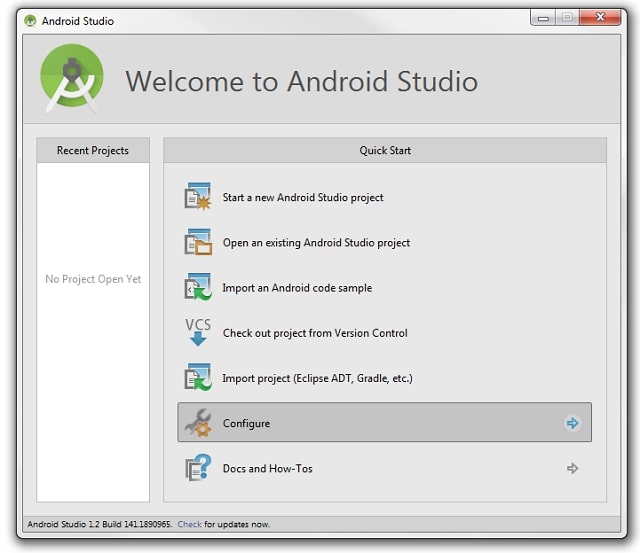 Cài đặt Android SDK thông qua Android Studio bước 5