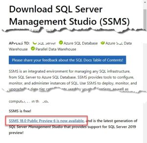 Download SQL Server Management Studio