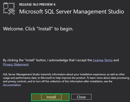 Cài đặt SQL Server Management Studio