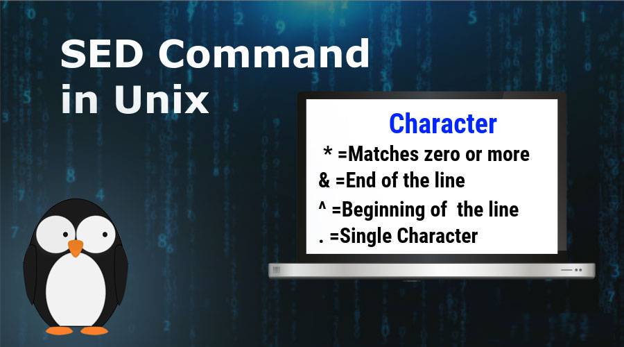 Sed command trong unix