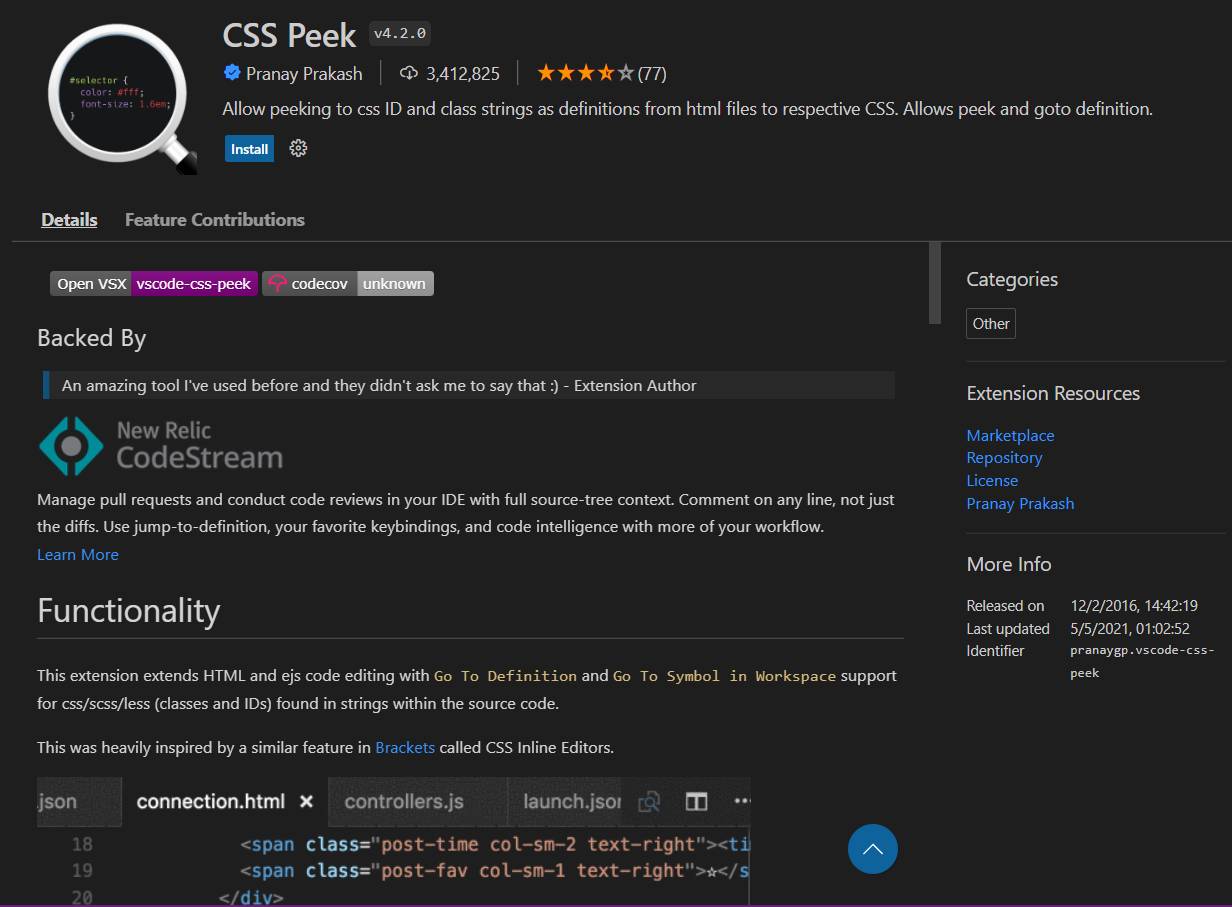 CSS Peek