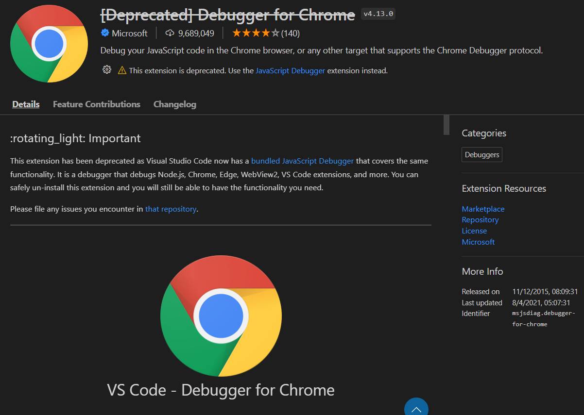 Debugger for Chrome