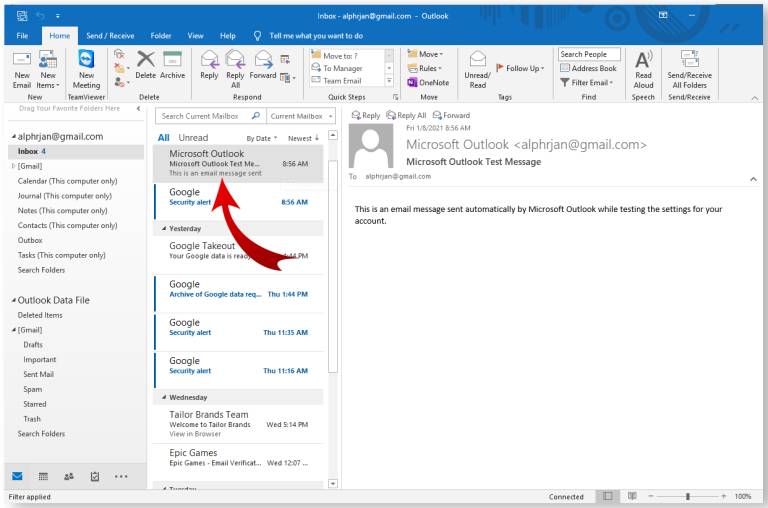 Cac phuong phap luu nhanh mot email trong Outlook-2.1