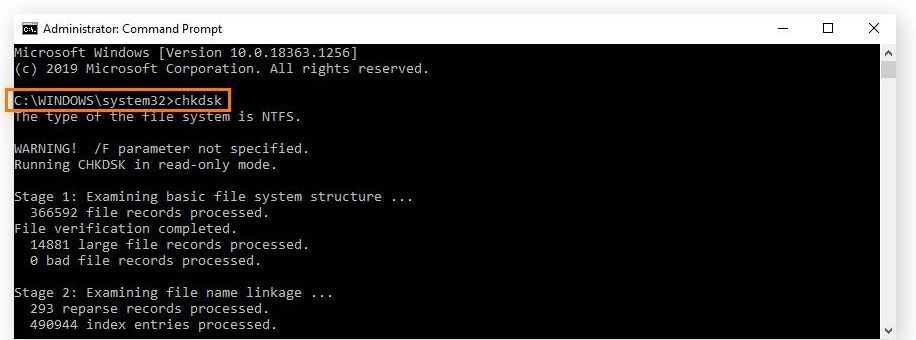 Chay CHKDSK tu Command Prompt-2