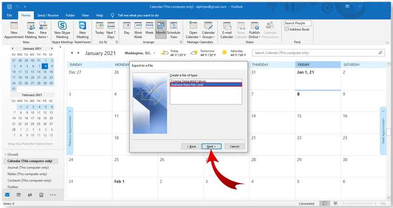 Huong dan Backup va Export email trong Outlook-6