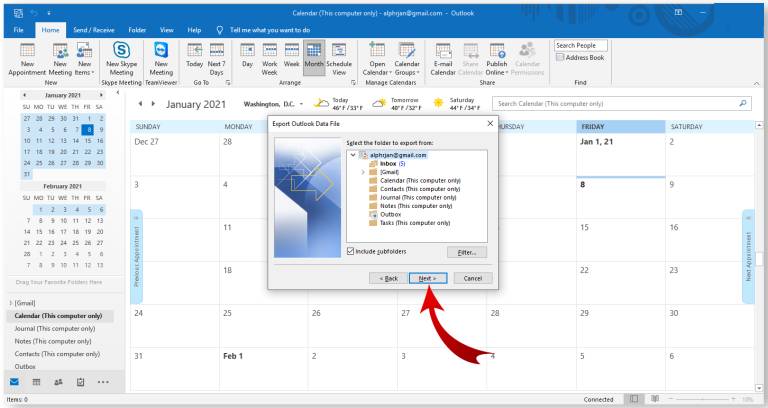 Huong dan Backup va Export email trong Outlook-7