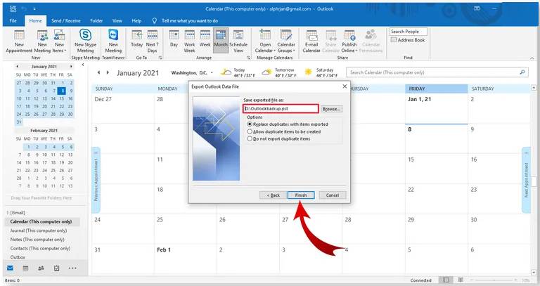Huong dan Backup va Export email trong Outlook-9