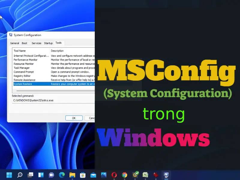 MSConfig (System Configuration) trong Windows