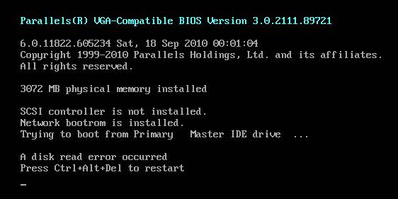 Dau hieu loi A disk read error occurred