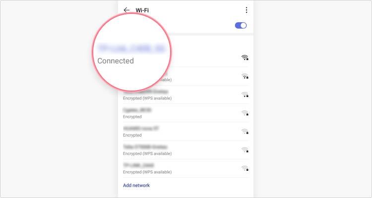 SSID tren Android