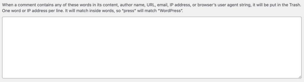 Su dung danh sach den cua WordPress de ngan chan cac nhan xet spam 
