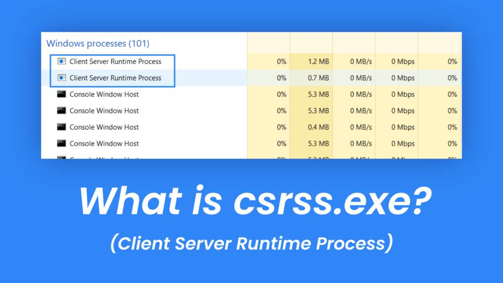 Client Server Runtime Process (Csrss) la gi