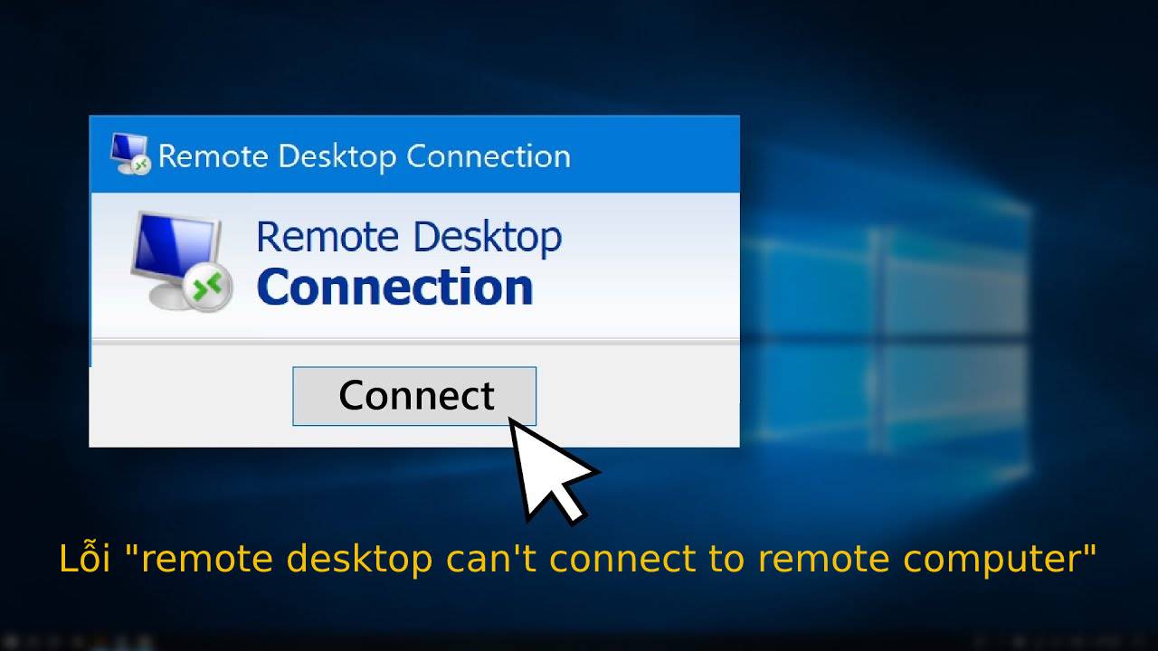 Loi "remote desktop can't connect to remote computer"