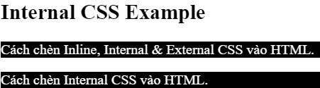 Them Internal CSS vao HTML