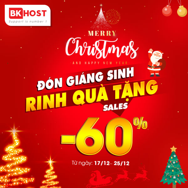 Chương trình ưu đãi NOEL 2024 tại BKHOST