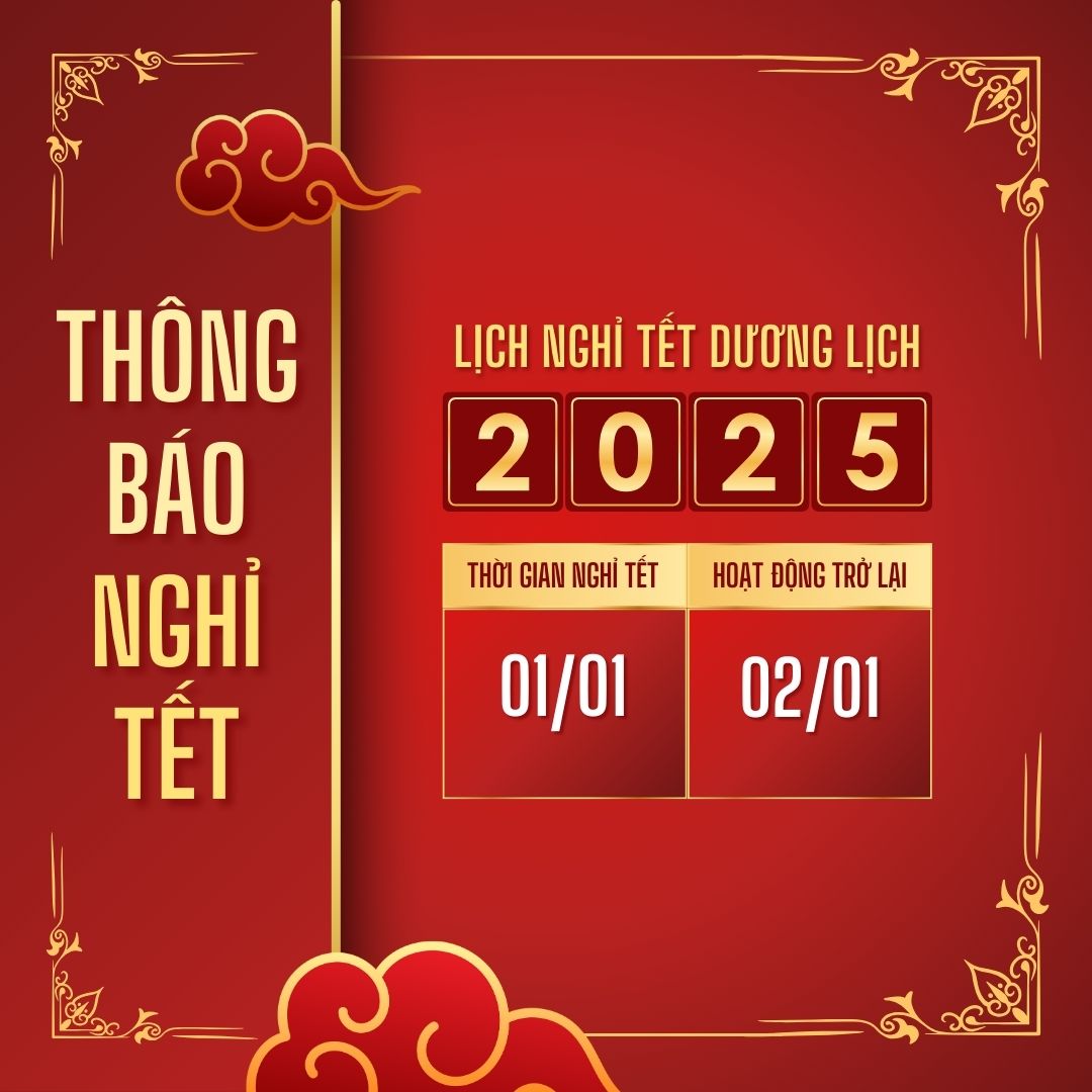 Thông báo nghỉ tết dương lịch 2025